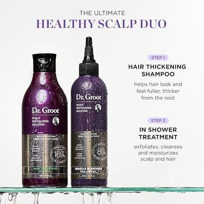 Hair Thickening Shampoo, Korean Hair Care with Biotin, Rosemary Oil to Help Volumize Thinning, Damaged Hair, Hydrate Hair and Scalp, Biotin Shampoo, Scalp Revitalizing Solution